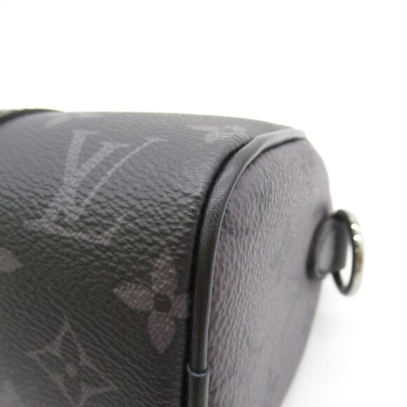 Louis Vuitton Keepall XS Shoulder Bag Canvas Monogram Eclipse Black - Picture 6 of 9